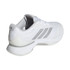 adidas Avacourt 3 Womens Tennis Shoe - White/Silver Metallic/Grey - 5