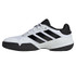 adidas Barricade K Junior Tennis Shoe - White/Core Black/Lucid Red - 3