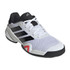 adidas Barricade K Junior Tennis Shoe - White/Core Black/Lucid Red - 4