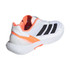 adidas Defiant Speed 2 Mens Tennis Shoe - White/Core Black/Lucid Orange - 5