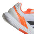 adidas Defiant Speed 2 Mens Tennis Shoe - White/Core Black/Lucid Orange - 8