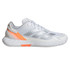 adidas Defiant Speed 2 Womens Tennis Shoe - White/Halo Blue/Beam Orange
