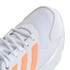 adidas CourtJam Control 3 Womens Tennis Shoe - White/Beam Orange/Crystal White - 7