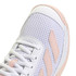 adidas Courtflash Junior Tennis Shoe - White/Wonder Quartz/White - Final Sale - 7