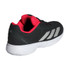 adidas Courtflash Junior Tennis Shoe - White/Silver Metallic/Core Black - 5