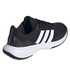 adidas GameCourt 2 Mens Tennis Shoe - Core Black/White/Silver Metallic - 5