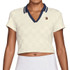 Nike Court Collection Crop Polo - Sail/Midnight Navy