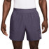 Nike Court Printed 6 inch Advantage Short - Dark Raisin/White