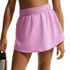 Nike Girls High Waisted Skirt - Light Magenta/White