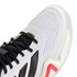 adidas Barricade 14 Mens Wide Tennis Shoe - White/Core Black/Lucid Red - 6