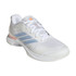 adidas Avacourt 3 Womens Tennis Shoe - White/Halo Blue/Beam Orange - Final Sale - 4