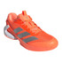 adidas Adizero Ubersonic 5 Mens Tennis Shoe - Lucid Orange/Silver Metallic/Core Black - 4