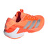 adidas Adizero Ubersonic 5 Mens Tennis Shoe - Lucid Orange/Silver Metallic/Core Black - 5
