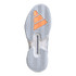 adidas Adizero Ubersonic 5 Womens Tennis Shoe - White/Halo Blue/Beam Orange - 2