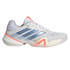 adidas Barricade 14 Womens Tennis Shoe - White/Halo Blue/Beam Orange