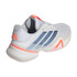 adidas Barricade 14 Womens Tennis Shoe - White/Halo Blue/Beam Orange - 5