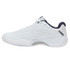 K Swiss Hypercourt Express 3 Wide (2E) Mens Tennis Shoe - White/Peacoat/Silver - 3