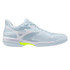 Mizuno Wave Exceed Court Womens Tennis Shoe - Ice Water/Lightning Yellow - 3