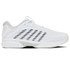 K Swiss Hypercourt Express 3 Junior Tennis Shoe - White/Dawn Blue/Black