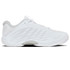 K Swiss Hypercourt Express 3 Wide (D) Womens Tennis Shoe - White/Dawn Blue/Silver