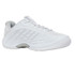 K Swiss Hypercourt Express 3 Wide (D) Womens Tennis Shoe - White/Dawn Blue/Silver - 4