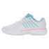 K Swiss Express Light 3 Womens Padel Shoe - White/Soft Neon Blue/Neon Bubble Gum - 3