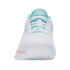 K Swiss Express Light 3 Womens Padel Shoe - White/Soft Neon Blue/Neon Bubble Gum - 5