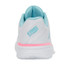 K Swiss Express Light 3 Womens Padel Shoe - White/Soft Neon Blue/Neon Bubble Gum - 6