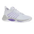 K Swiss Hypercourt Supreme 2 Womens Tennis Shoe - White/Lunar Rock/Purple Haze - 4