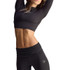adidas by Stella McCartney Long Sleeve Crop Top - Black - 3