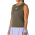 Asics Game Sleeveless Top - Dark Olive - 2