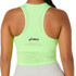 Asics Match Jacquard Crop Top - Illuminate Green - 2