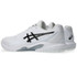 Asics Gel Dedicate 9 Mens Wide (2E) Tennis Shoe - White/Black
