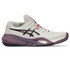 Asics Gel Resolution X Womens Clay Tennis Shoe - Soft Oat/Dark Aubergine