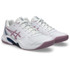 Asics Gel Dedicate 9 Womens Tennis Shoe - White/Taro Purple