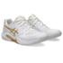 Asics Gel Dedicate 9 Womens Pickleball Shoe - White/Champagne