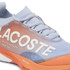 Lacoste AG-LT25 Lite Womens Clay Tennis Shoe - Light Blue/Orange