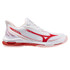 Mizuno Wave Exceed Tour 7 Womens Tennis Shoe - White/Fiery Red