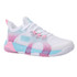 K Swiss K Frame Womens Padel Shoe - White/Soft Neon Blue/Neon Bubble Gum
