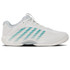 K Swiss Hypercourt Express 3 Womens Tennis Shoe - Blanc de Blanc/Glacier Grey/Baltic