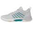 K Swiss Hypercourt Supreme 2 Womens Tennis Shoe - Carbon/Blanc deBlanc/Baltic