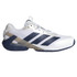 adidas Adizero Ubersonic 5 Mens Tennis Shoe - White/Dark Blue/Silver Metallic