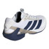 adidas Adizero Ubersonic 5 Mens Tennis Shoe - White/Dark Blue/Silver Metallic