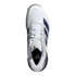 adidas Adizero Ubersonic 5 Mens Tennis Shoe - White/Dark Blue/Silver Metallic
