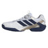 adidas Adizero Ubersonic 5 Mens Clay Tennis Shoe - White/Dark Blue/Silver Metallic