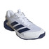 adidas Adizero Ubersonic 5 Mens Clay Tennis Shoe - White/Dark Blue/Silver Metallic