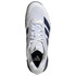 adidas Adizero Ubersonic 5 Mens Clay Tennis Shoe - White/Dark Blue/Silver Metallic