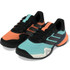 adidas Barricade 14 Mens Tennis Shoe - Flash Aqua/Black/Lucid Orange