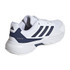 adidas CourtJam Control 3 Mens Tennis Shoe - White/Dark Blue/Cyber Metallic