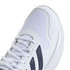 adidas CourtJam Control 3 Mens Tennis Shoe - White/Dark Blue/Cyber Metallic